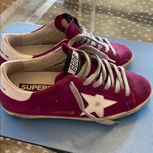 Golden Goose Pink Suede Superstar Sneaker SZ 37